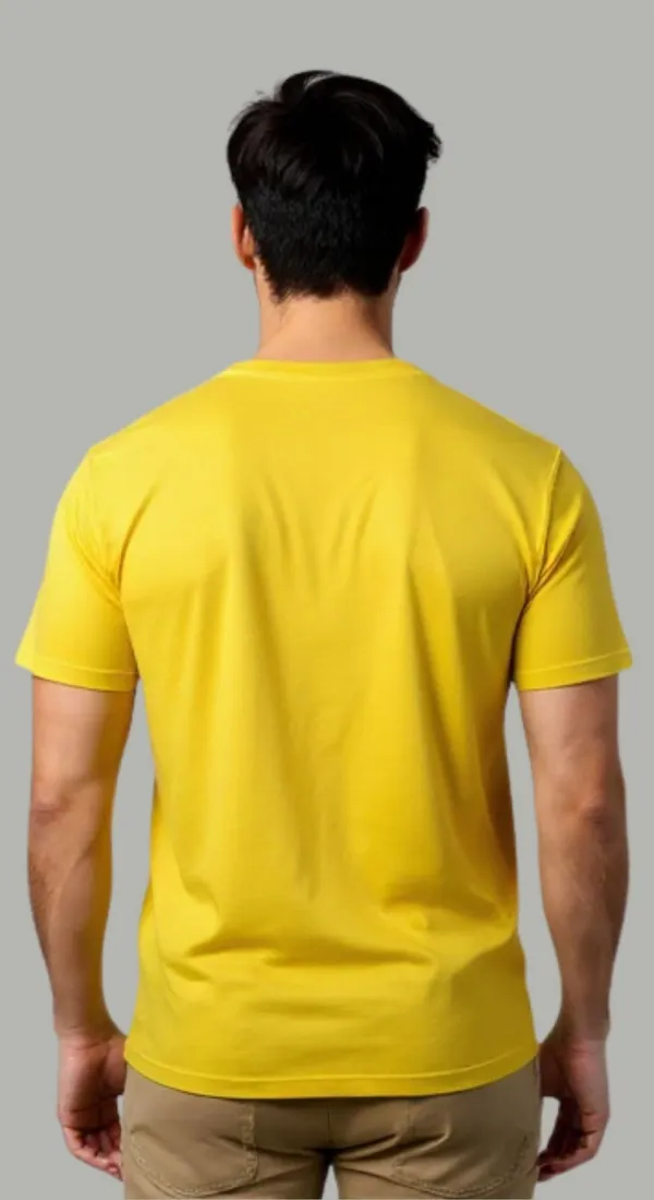 Yellow_Polyester_Regular_Fit_T-Shirt_For_Men