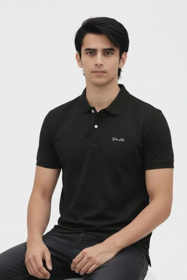 Black_Cotton_Polo_T-Shirt_For_Men