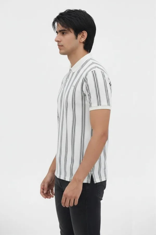 White_Cotton_Striped_Polo_T-Shirt_For_Men