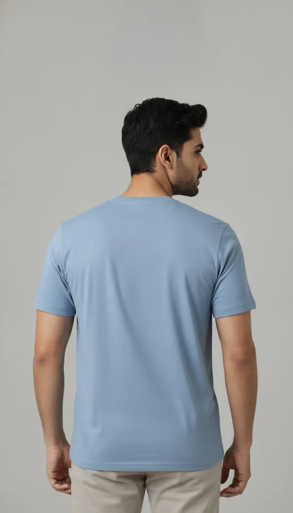 Light_Blue_Cotton_Regular_Fit_Crew_Neck_T-Shirt_For_Men