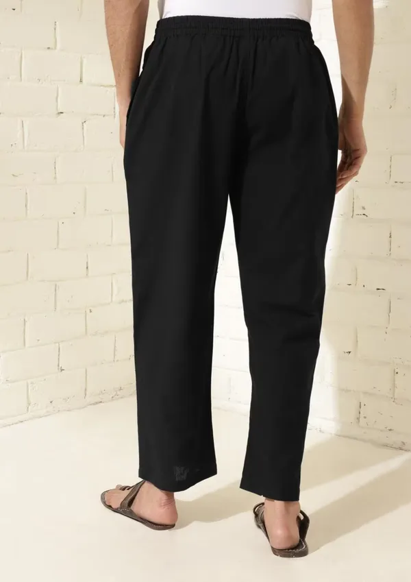 Black_Elasticated_Straight_Fit_Trousers_for_Women