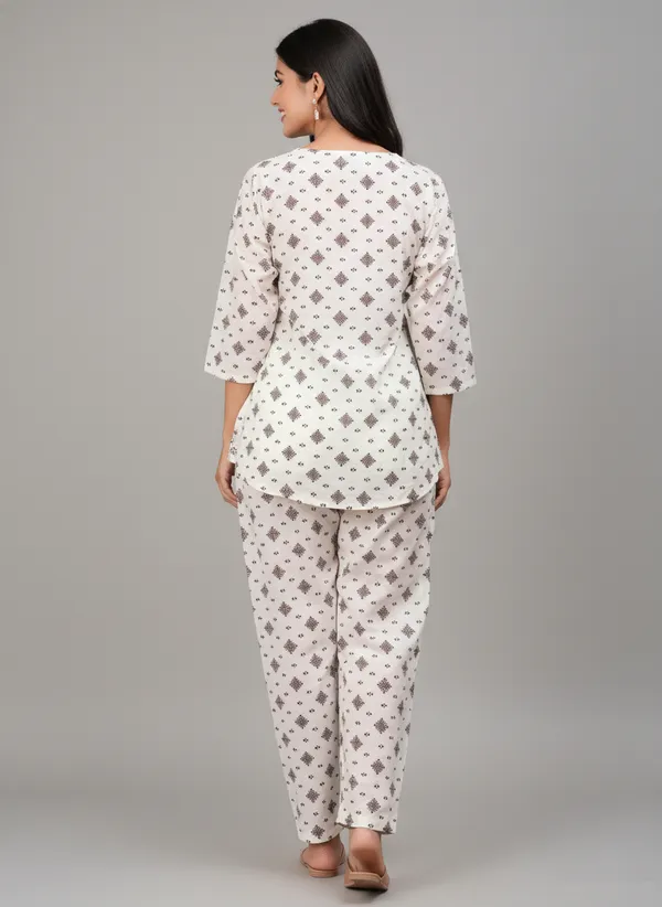 White_Printed_Straight_Kurta_Pant_Set_for_Women