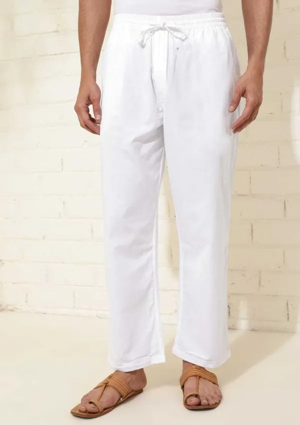 White_Relaxed_Fit_Pajama_for_Men