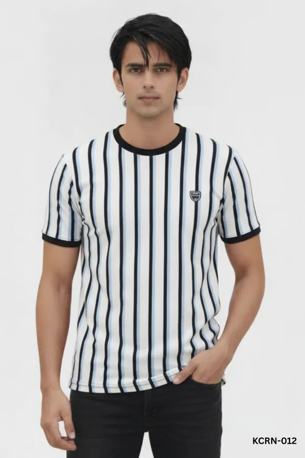 White_Cotton_Striped_Regular_Fit_T-Shirt_For_Men