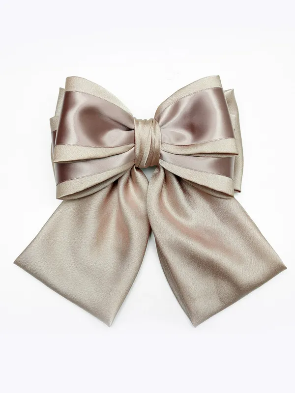 Soft_Satin_Bow_Clip_with_Satin_Ribbon_(Golden)
