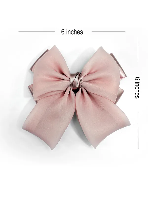 Organza_and_Satin_Bow_Clips_(Pink)