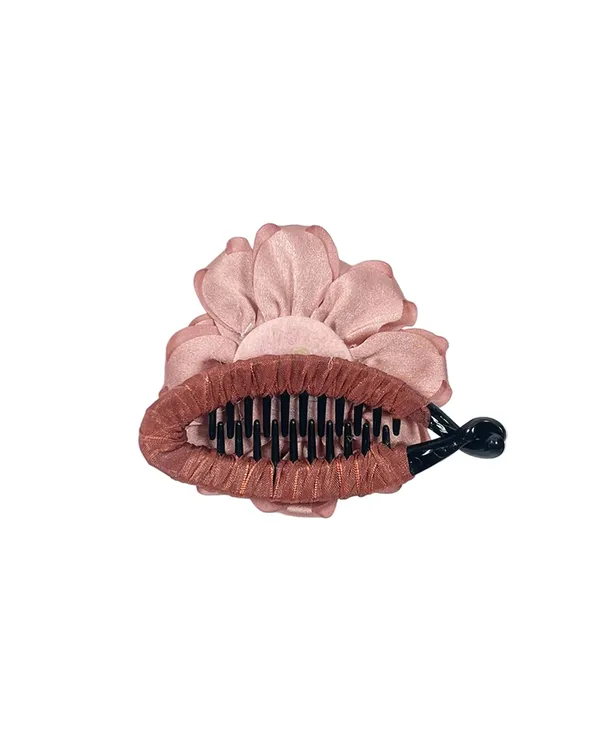 Crystal_Banana_Clip_with_Embellished_Flower_(Peach)