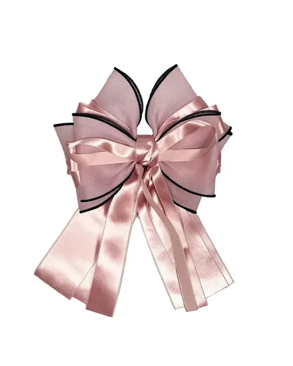 Organza_and_Satin_Hair_Bow_Clip_(Peach)