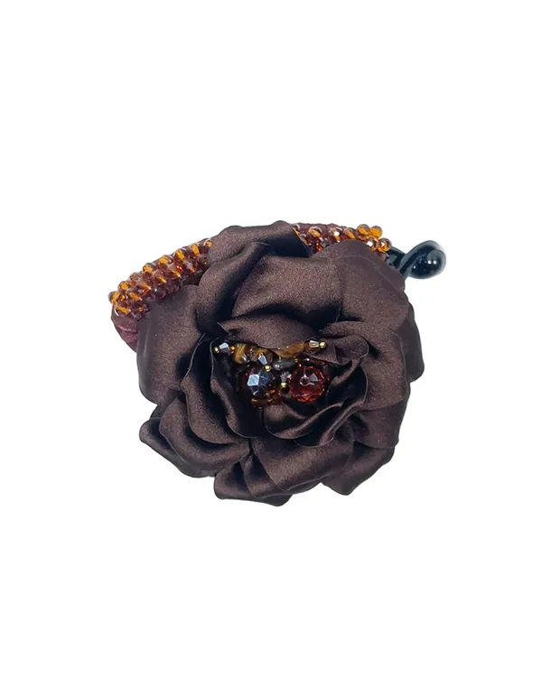 Crystal_Banana_Clip_with_Embellished_Flower_(Brown)
