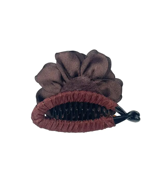 Crystal_Banana_Clip_with_Embellished_Flower_(Brown)
