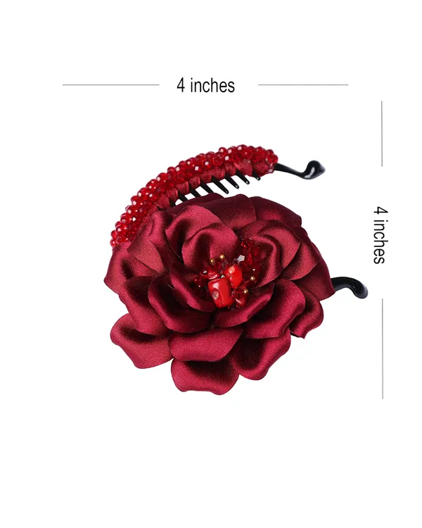 Crystal_Banana_Clip_with_Embellished_Flower_(Red)