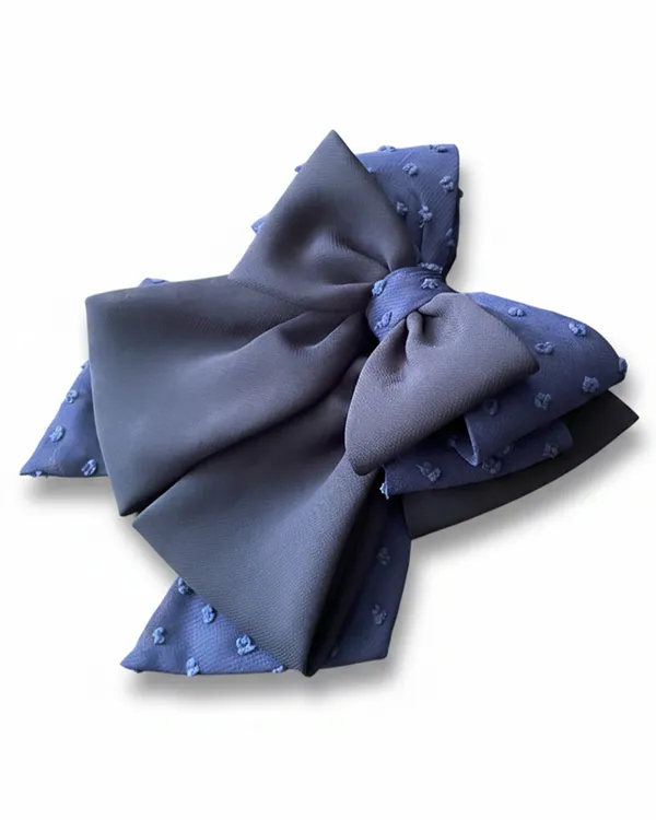 Multi_Layered_Georgette_Bows_(Dark_Blue)