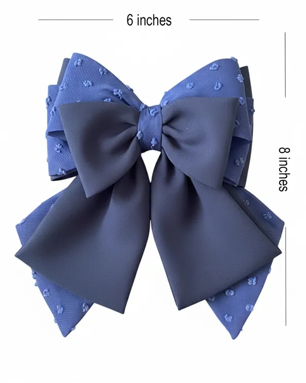 Multi_Layered_Georgette_Bows_(Dark_Blue)