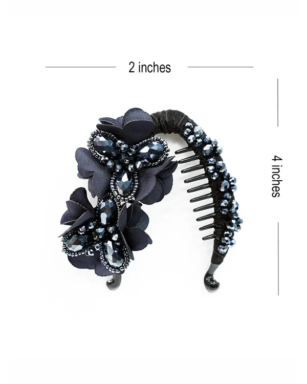 Heavy_Crystal_Banana_Clips_(Navy_Blue)