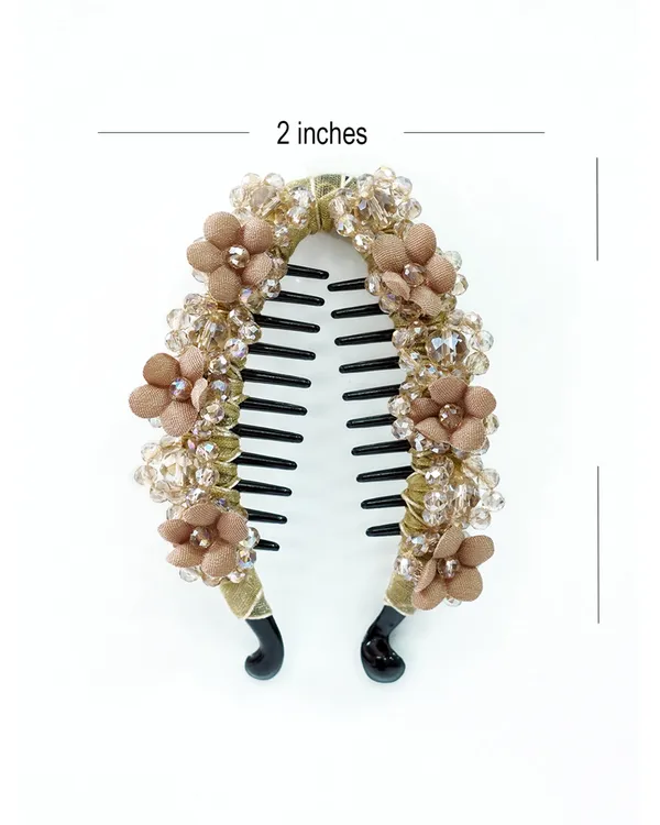 Floral_Crystal_Studded_Banana_Clip_(golden)