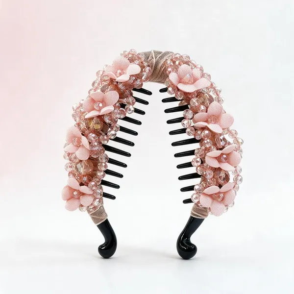 Peach_Plastic_&_Metal_Banana_Clip_For_Women