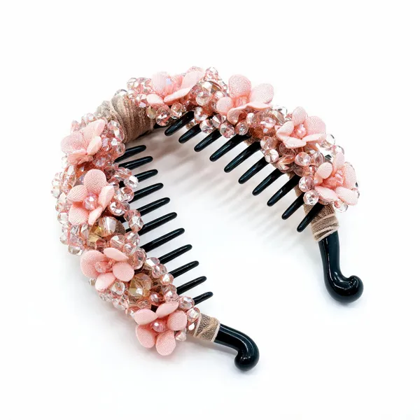 Peach_Plastic_&_Metal_Banana_Clip_For_Women