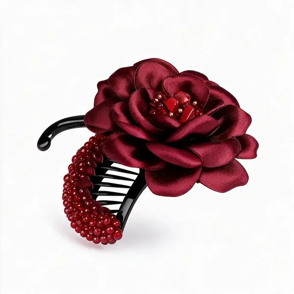 Red_Plastic_&_Metal_banana_Clips_For_Women