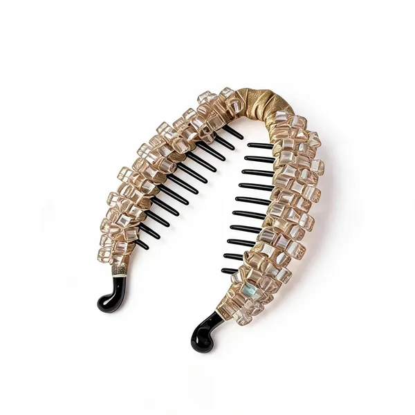 Golden_Plastic_&_Metal_banana_Clip_For_Women