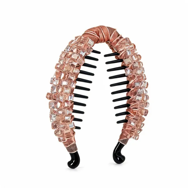 Peach_Plastic_&_Metal_Banana_Clip_For_Women