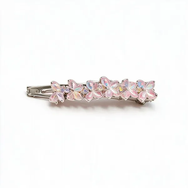 Silver_&_Pink_Metal_Alligator_Clip_For_Women