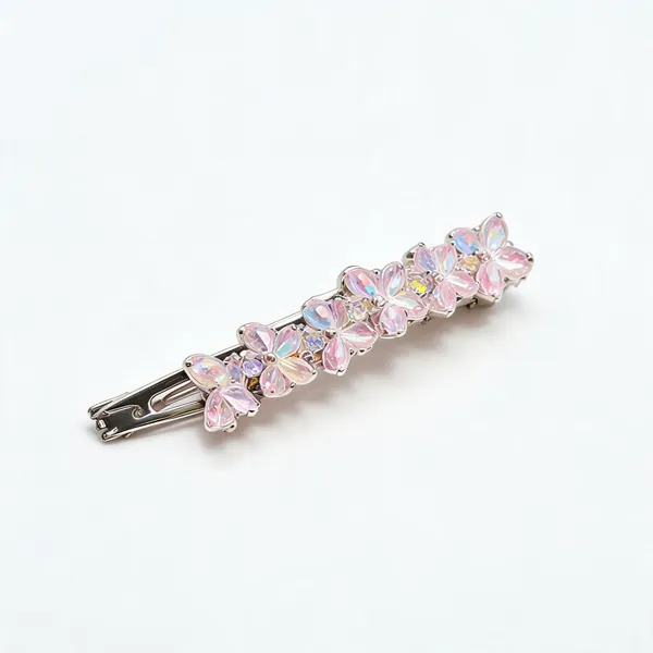 Silver_&_Pink_Metal_Alligator_Clip_For_Women