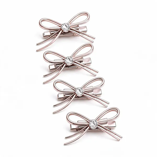Silver_&_Pink_Metal_Alligator_Clips_For_Women
