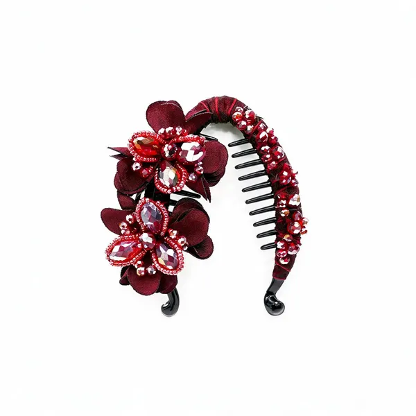 Red_Plastic_&_Metal_banana_Clips_For_Women