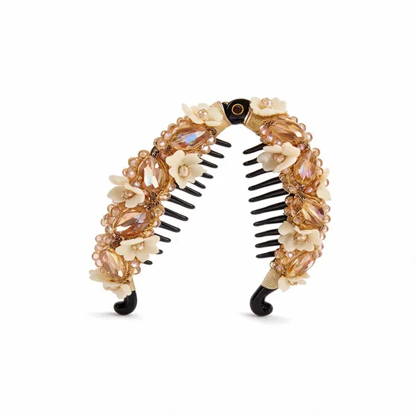Peach_Plastic_&_Metal_Banana_Clip_For_Women