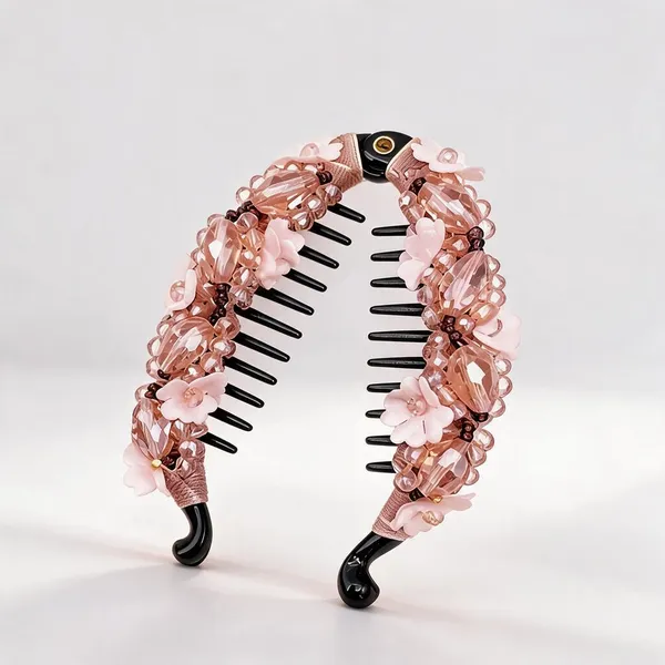 Peach_Plastic_&_Metal_Banana_Clips_For_Women