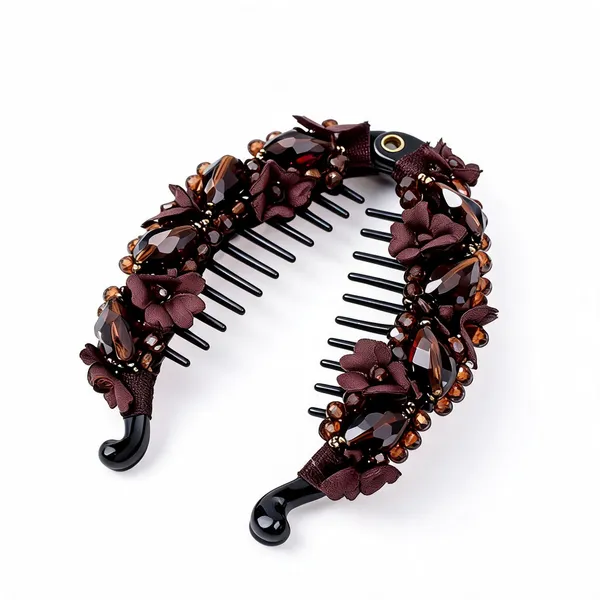 Brown_Plastic_&_Metal_Banana_Clips_For_Women