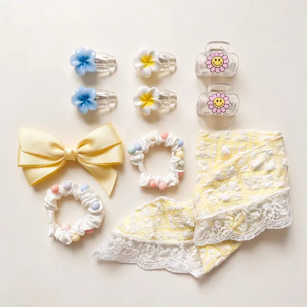 Yellow_Plastic_&_Metal_Kids_Assorted_Accessories_For_Women