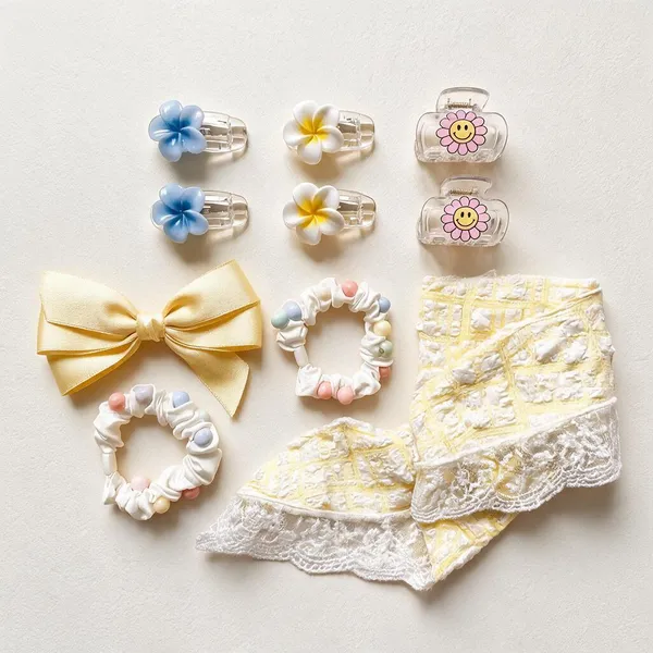 Yellow_Plastic_&_Metal_Kids_Assorted_Accessories_For_Women