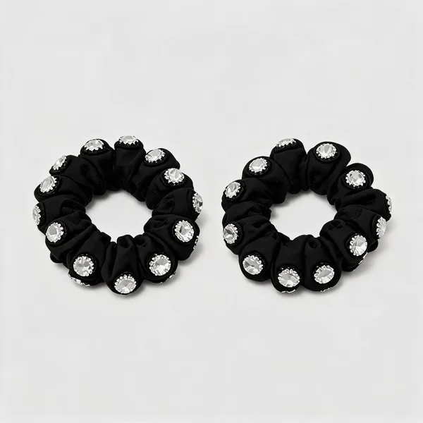 Black_Elastic_&_Fabric_Scrunchie_For_Women