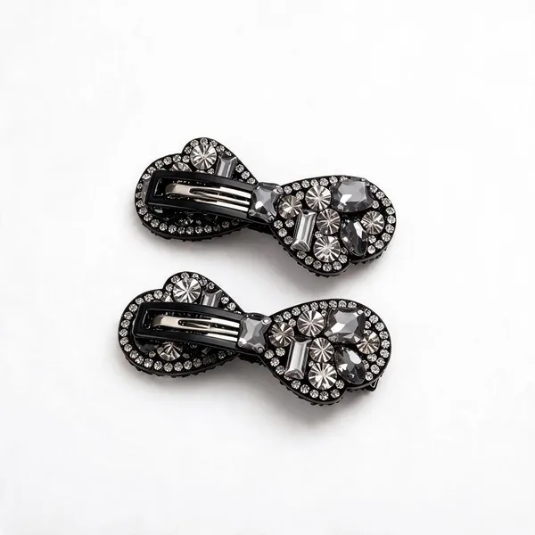 Black_Metal_Alligator_Clips_For_Women_(Pack_of_2_)
