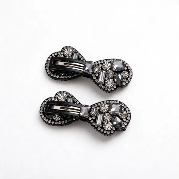 Black_Metal_Alligator_Clips_For_Women_(Pack_of_2_)