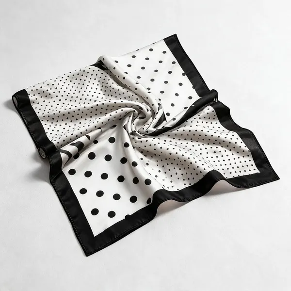 Black_&_White_Satin_Scarf_For_Women