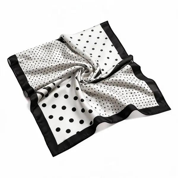 Black_&_White_Satin_Scarf_For_Women