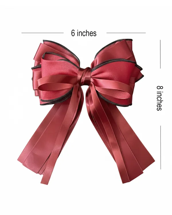Organza_and_Satin_Hair_Bow_Clip_(Red)