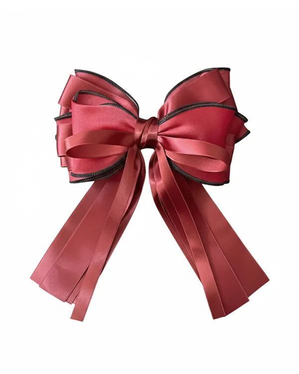 Organza_and_Satin_Hair_Bow_Clip_(Red)