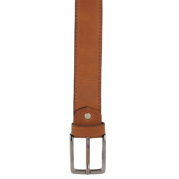 Tan_Vegan_Leather_Adjustable_Buckle_Belt_For_Men