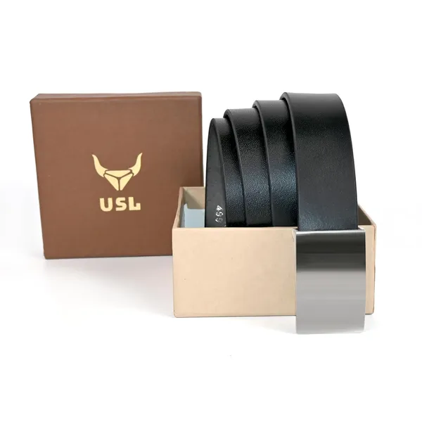 Black_Leather_Adjustable_Buckle_Belt_For_Men