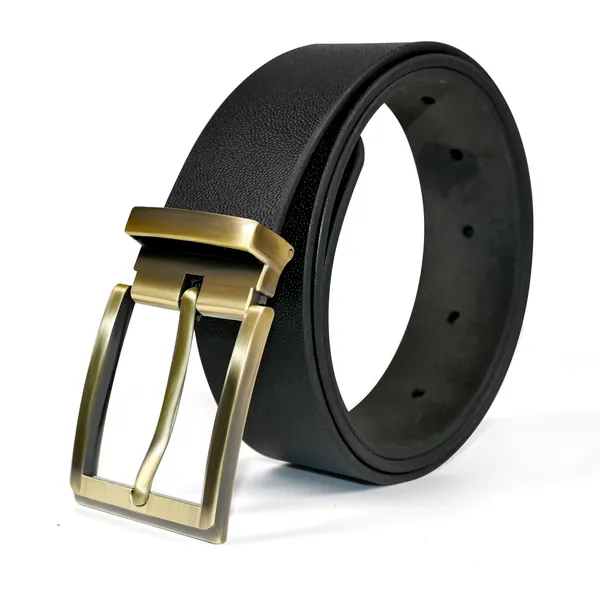 Black_Leather_Adjustable_Buckle_Belt_For_Men