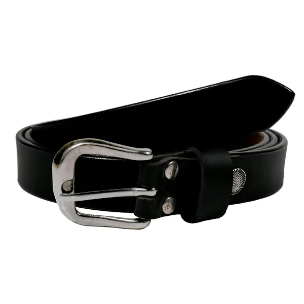 Black_Faux_Leather_Casual_Belt_For_Women
