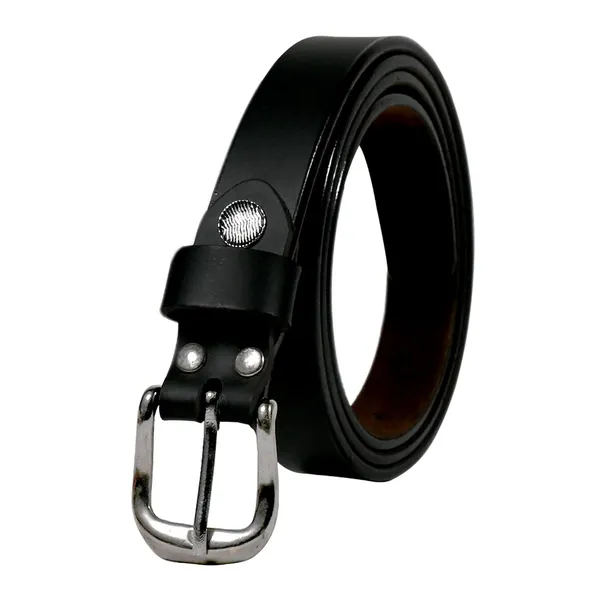 Black_Faux_Leather_Casual_Belt_For_Women