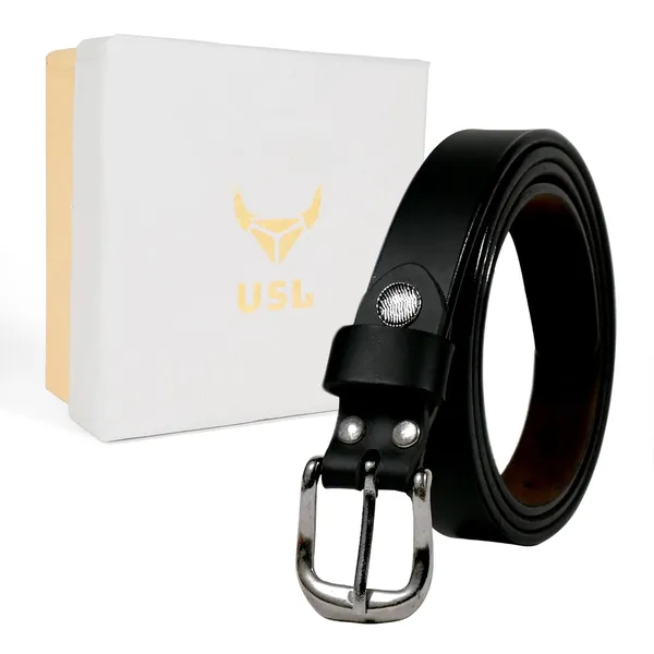 Black_Faux_Leather_Casual_Belt_For_Women