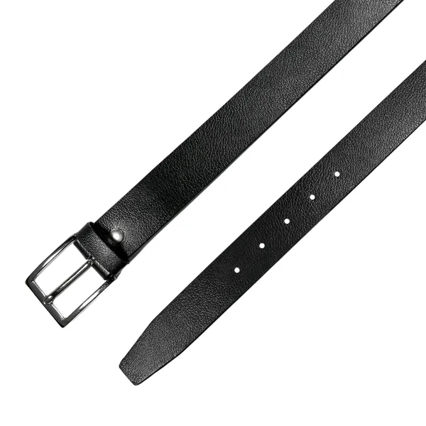 Black_Faux_Leather_Metallic_Buckle_Belt_For_Men