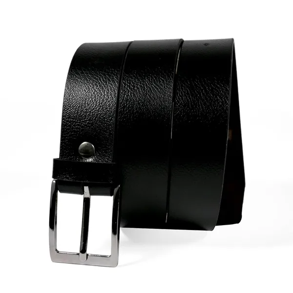 Black_Faux_Leather_Metallic_Buckle_Belt_For_Men