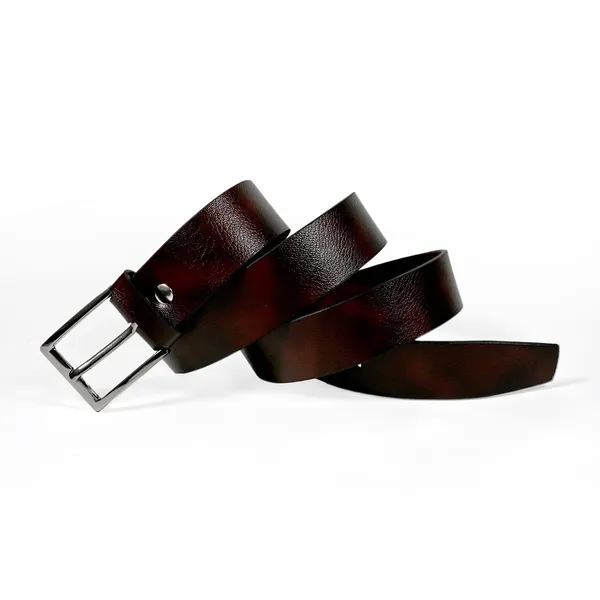 Brown_Faux_Leather_Metallic_Buckle_Belt_For_Men