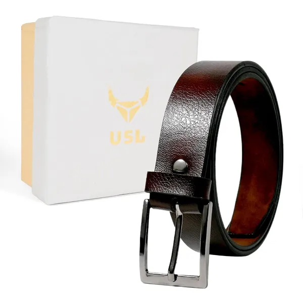 Brown_Faux_Leather_Metallic_Buckle_Belt_For_Men
